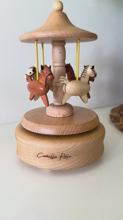 Horse Carousel Music Box - Pre Order Ships Mid Sept 2025