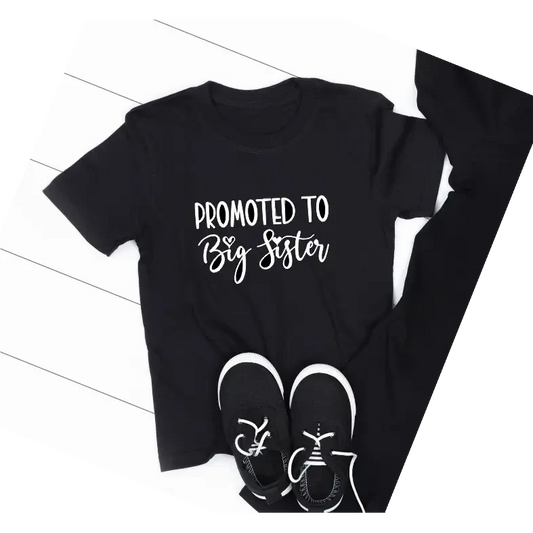 Promoted to big sister TSHIRT - Size 8