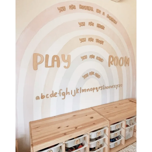 Rainbow Affirmation Plaque - Timber Tinkers
