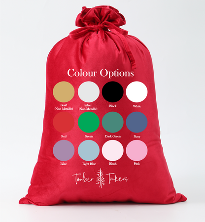 Monogram Velvet Santa Sack