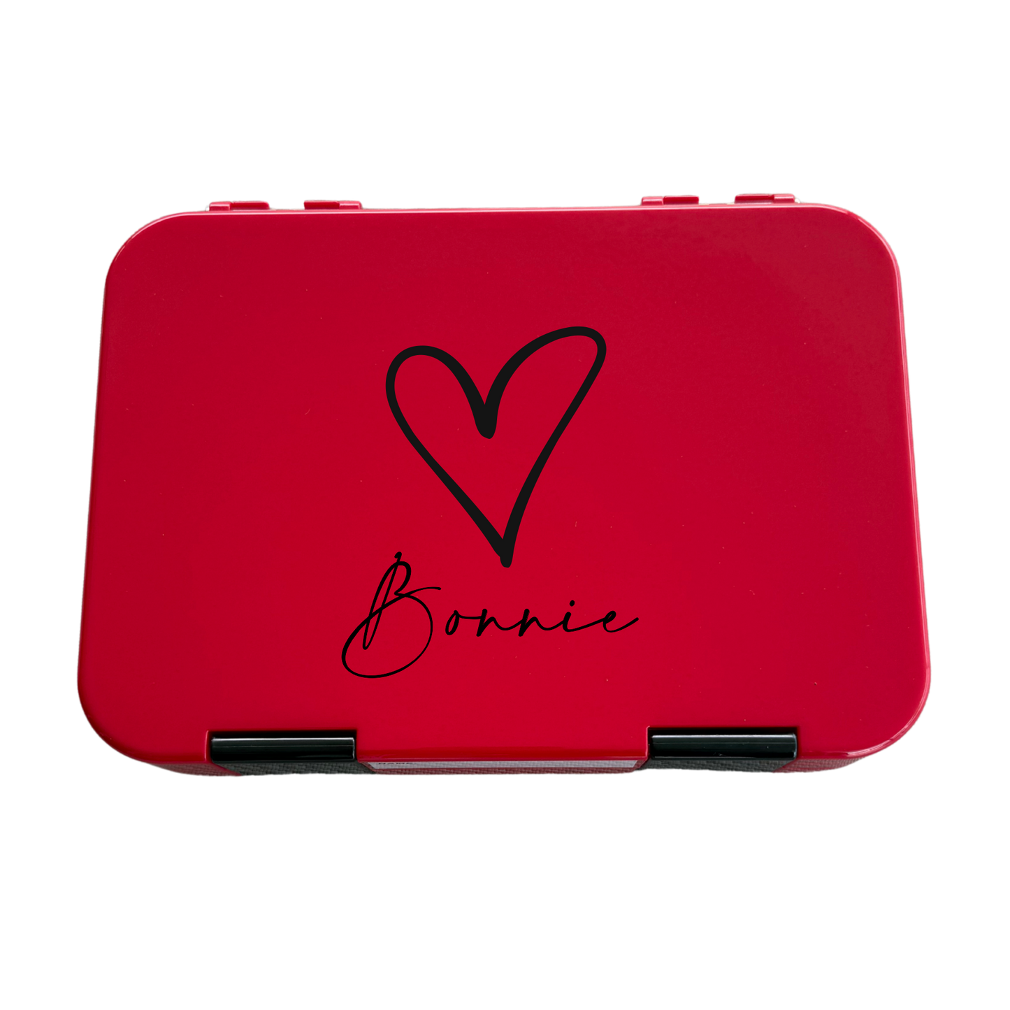 Personalised Lunch Boxes - Red Heart
