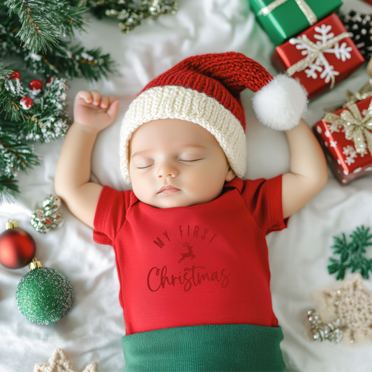 My First Christmas Reindeer Onesie - Multiple Colours