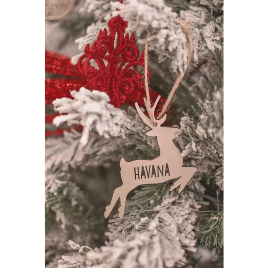 Reindeer Ornament - Timber Tinkers