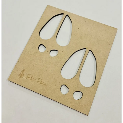Reindeer Prints Stencil - Timber Tinkers