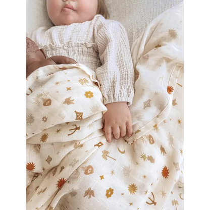 Sacred Amulets Organic Muslin Wrap Swaddle - Timber Tinkers