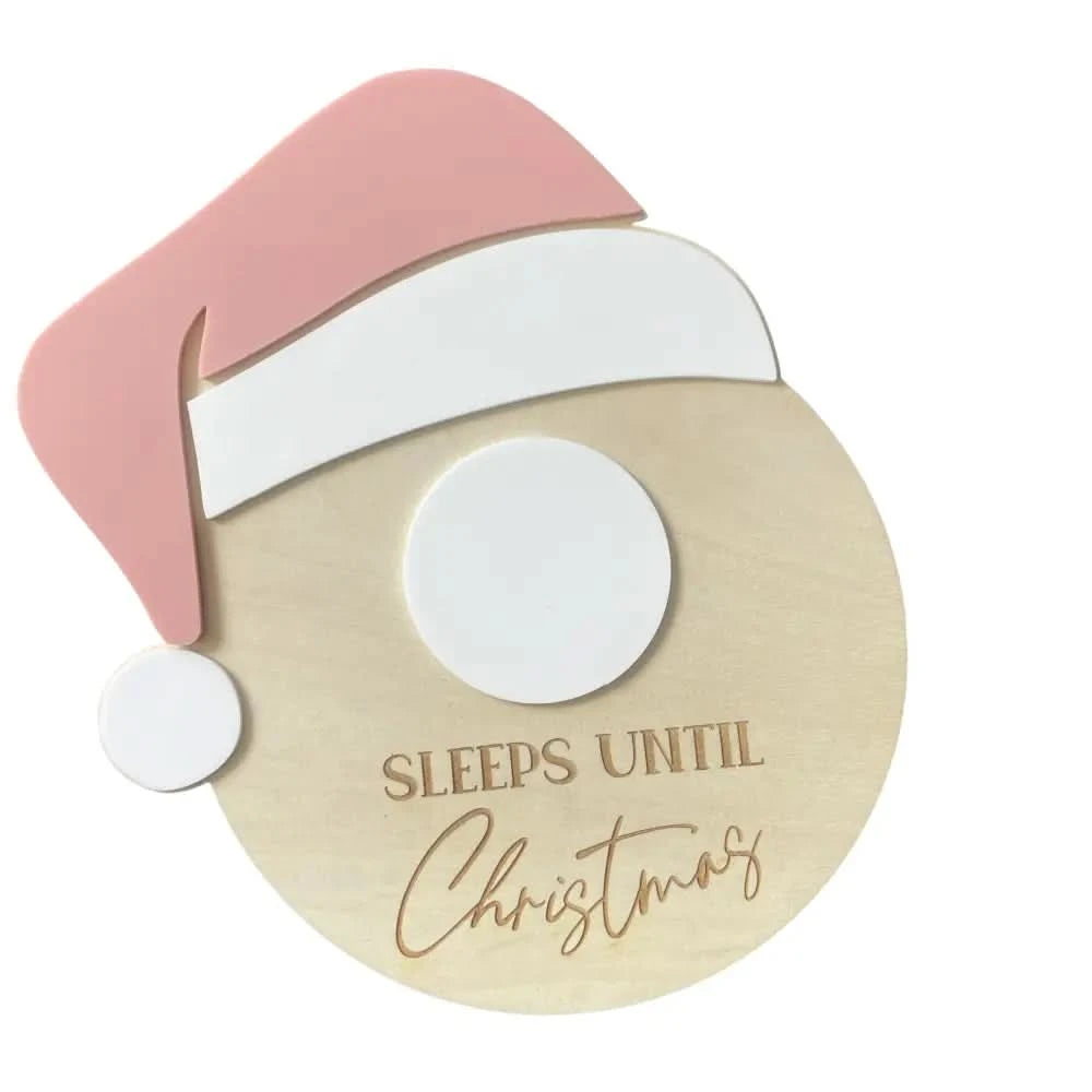 Santa Hat Christmas Countdown - Timber Tinkers