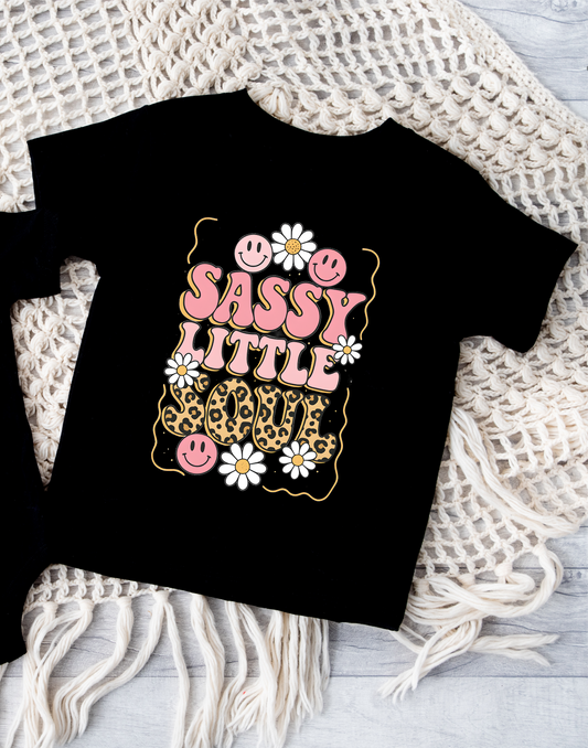 sassy little soul Black Tshirt