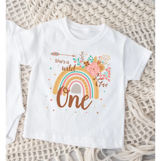 She's a wild one Birthday T-Shirt - Timber Tinkers