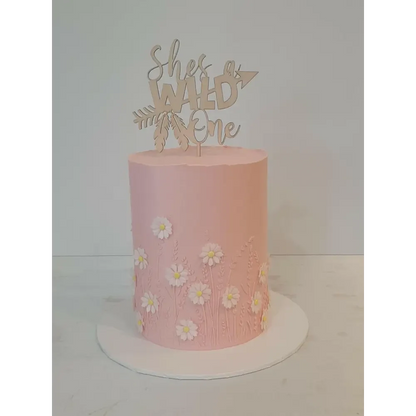 Shes a Wild One Cake Topper - Timber Tinkers