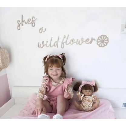 shes a wildflower wall plaque - Timber Tinkers