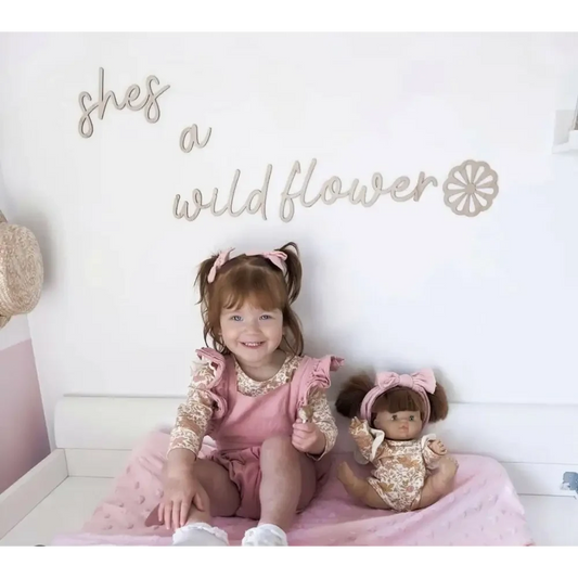 shes a wildflower wall plaque - Timber Tinkers