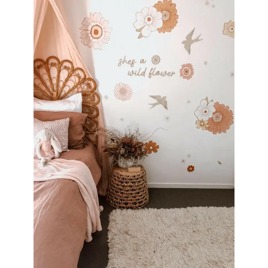 shes a wildflower wall plaque LARGE - Timber Tinkers