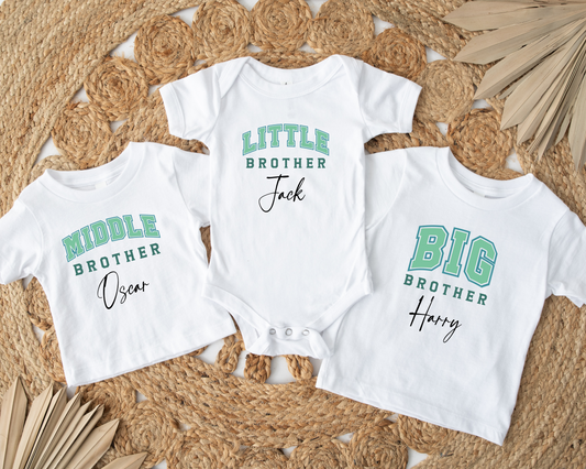 Brother Personalised White Tshirt