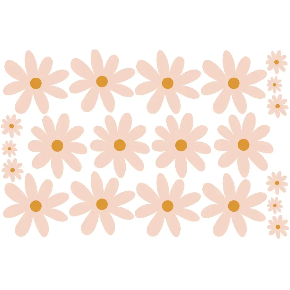 Simple Daisy's Wall Decals - Timber Tinkers
