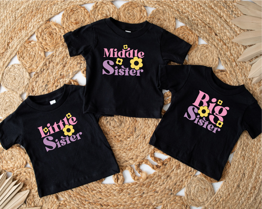Sister Daisy Black Tshirt