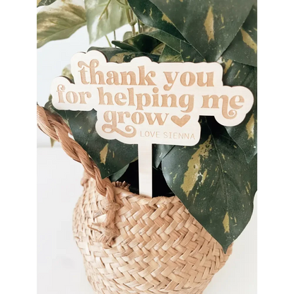 Thank you for helping me grow stick - Timber Tinkers