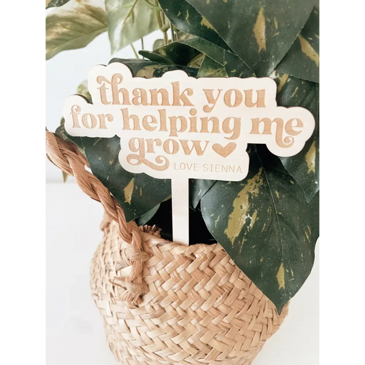 Thank you for helping me grow stick - Timber Tinkers