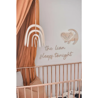 the lion sleeps tonight wall plaque - Timber Tinkers