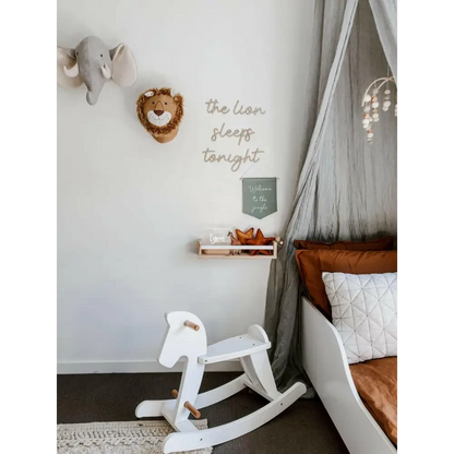 the lion sleeps tonight wall plaque - Timber Tinkers