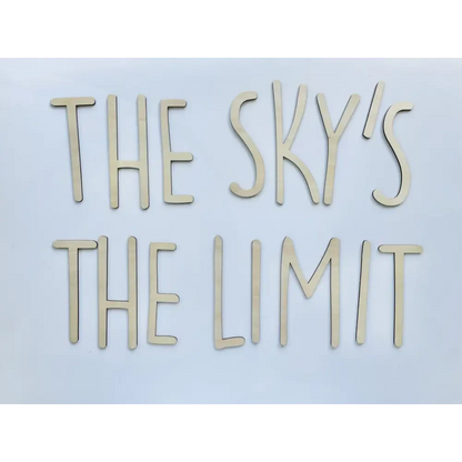 THE SKY'S THE LIMIT wall plaque - Timber Tinkers
