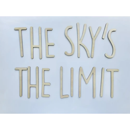 THE SKY'S THE LIMIT wall plaque - Timber Tinkers