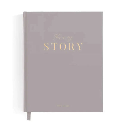 This Is My Story Memoir Journal Grey