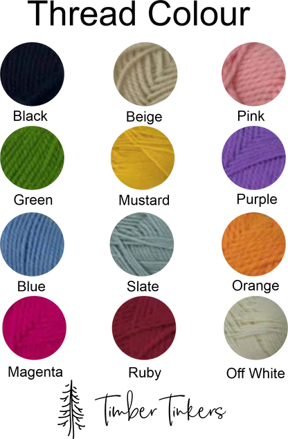 Personalised Hand-Embroidered Apron