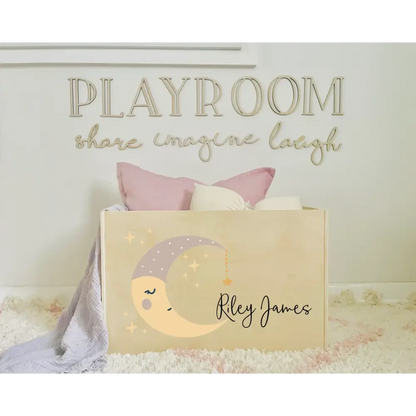 Toy Box - Moon - Timber Tinkers
