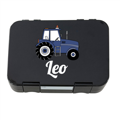 Personalised Lunch Boxes - Black Tractor
