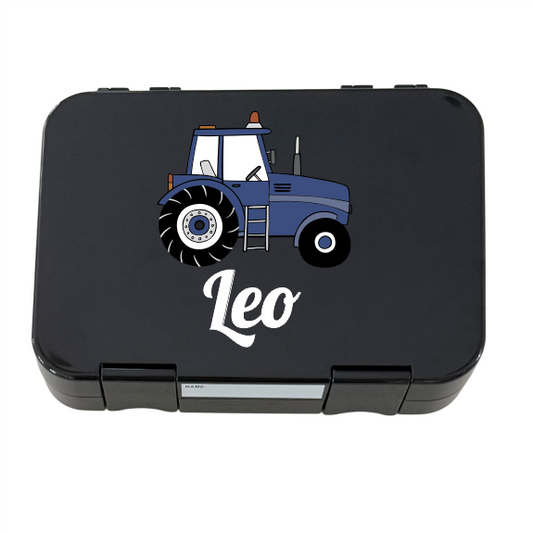Personalised Lunch Boxes - Black Tractor