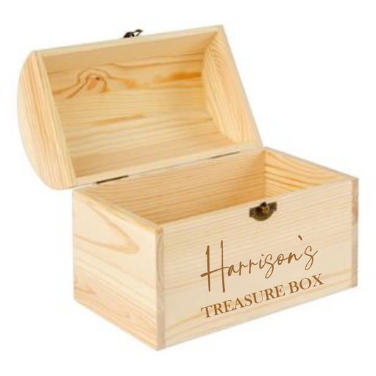 Personalised Wooden Treasure Box