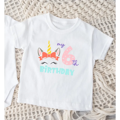 Unicorn Birthday T-Shirt - Multiple Years - Timber Tinkers