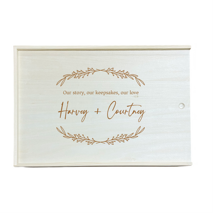 Wedding Keepsake Box - Wreath