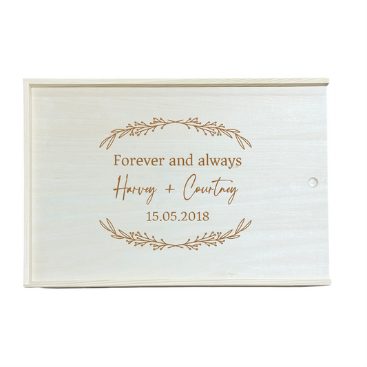 Wedding Keepsake Box - Wreath