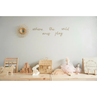 where the wild ones play wall plaque - Timber Tinkers