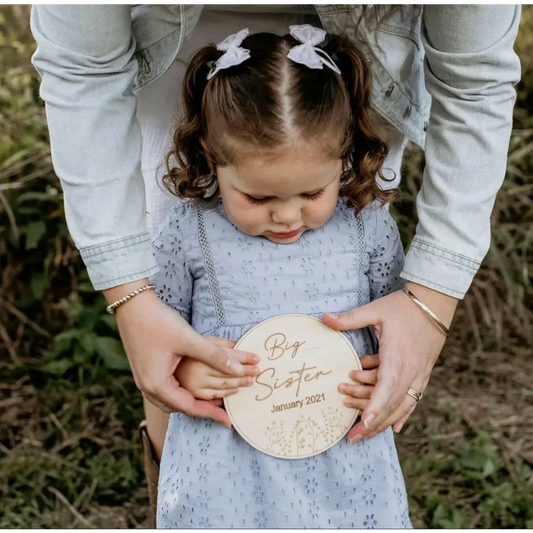 Wildflower Big Sister Announcement - Timber Tinkers