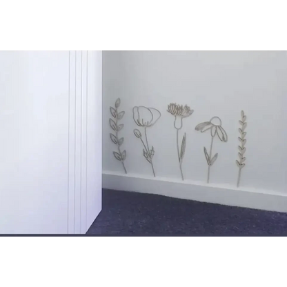 Wildflowers Wall Decals - Timber Tinkers