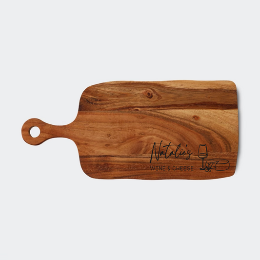 Personalised Wine & Cheese Serving Board