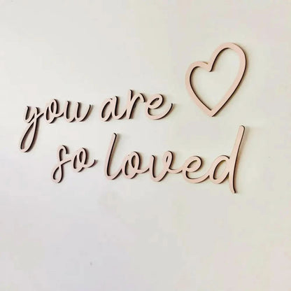 you are so loved wall plaque - Timber Tinkers